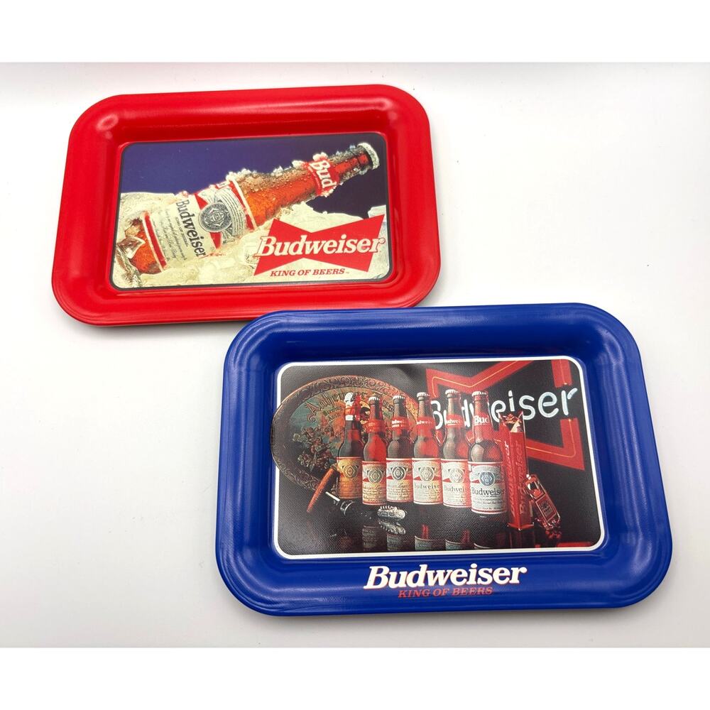 Budweiser King of Beers Tip Receipt Tray 1996 Anheuser Busch USA Vintage Barware